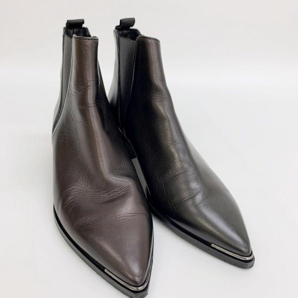 Acne Studios（アクネ ストゥディオズ） 訳あり サイドゴア レザー