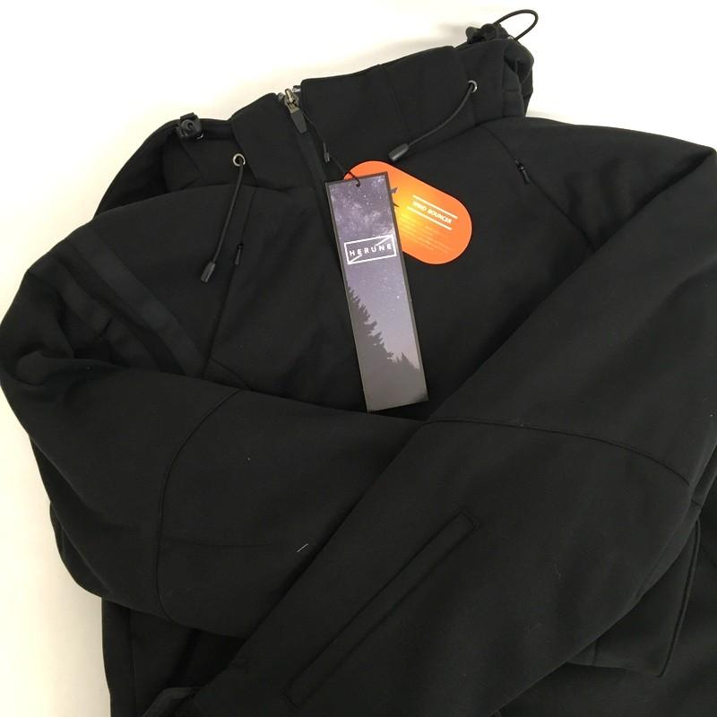 未使用 HERUNE HEN-002 マニングWBパーカージャケット ブラック L