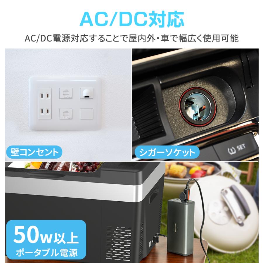 SUNPIE ポータブル冷蔵庫 車載冷蔵庫 30L ミニ冷蔵庫 1年保証 -22℃〜10