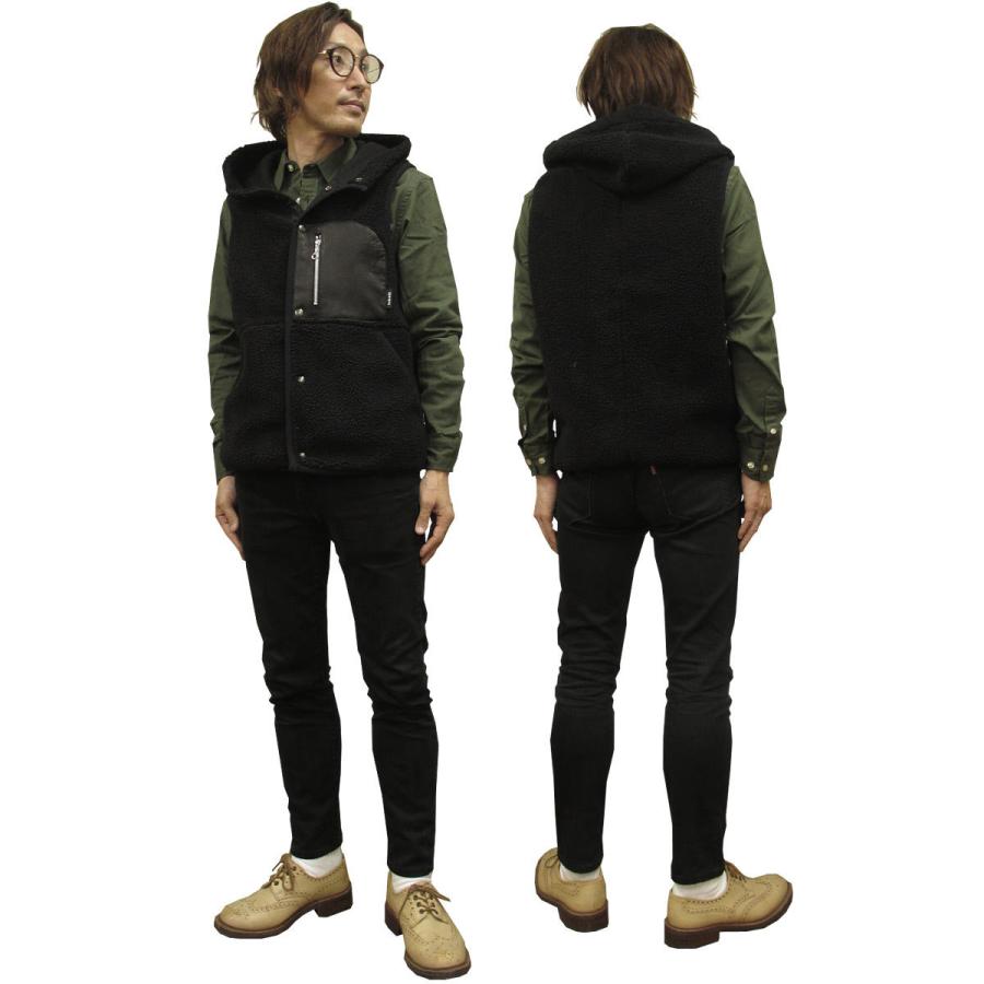 Schott N.Y.C（ショット） Schott レザーポケット パイル フーデッド