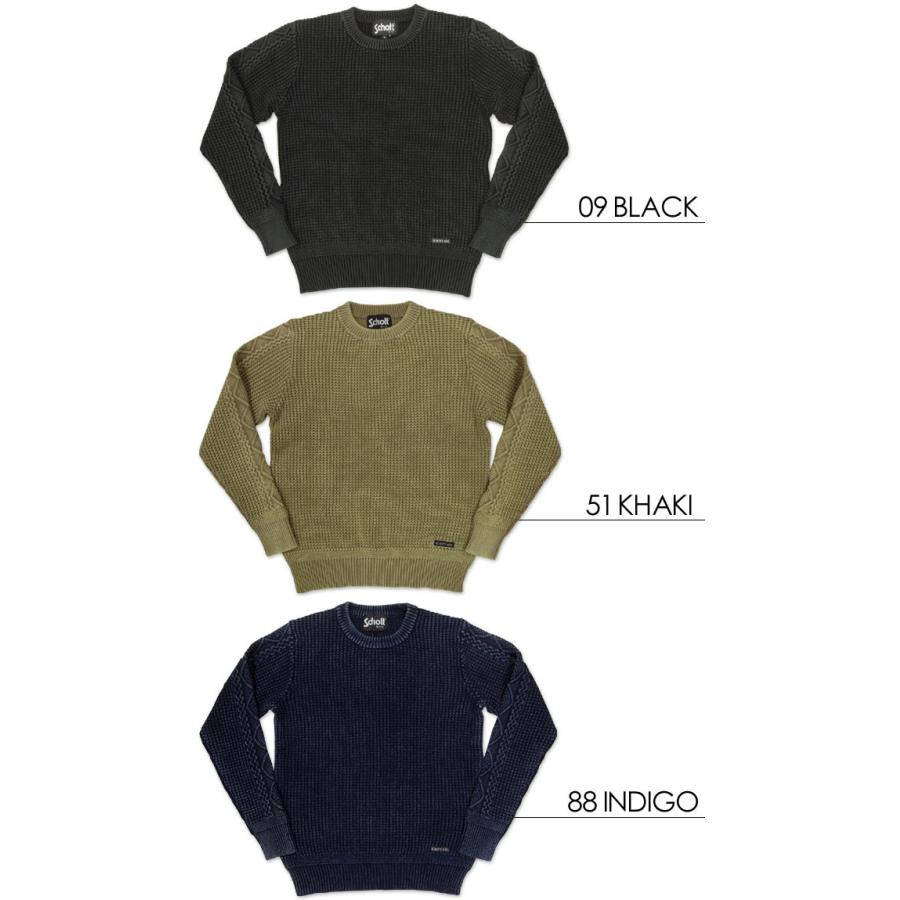 Schott N.Y.C（ショット） SCHOTT コットンニット ダルカラー クルー