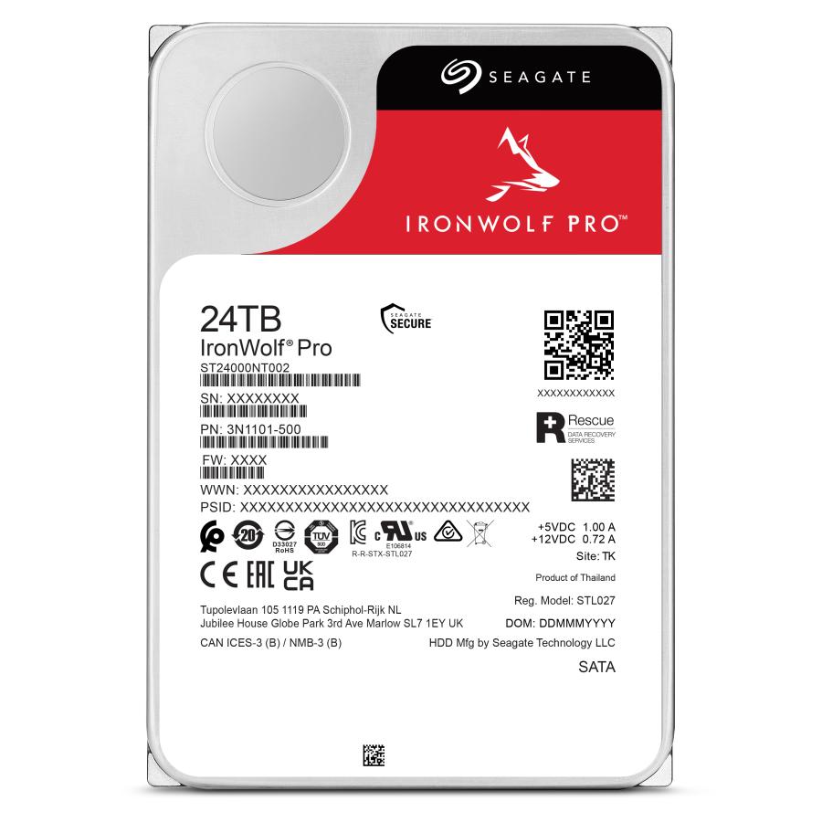Seagate（シーゲイト） IronWolf Pro 3.5インチ 24TB 内蔵
