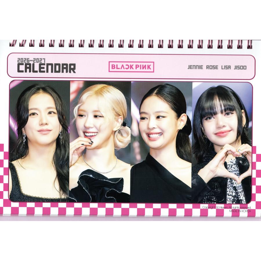 BLACKPINK ブラックピンク グッズ 卓上 カレンダー (写真集) 2026~2027