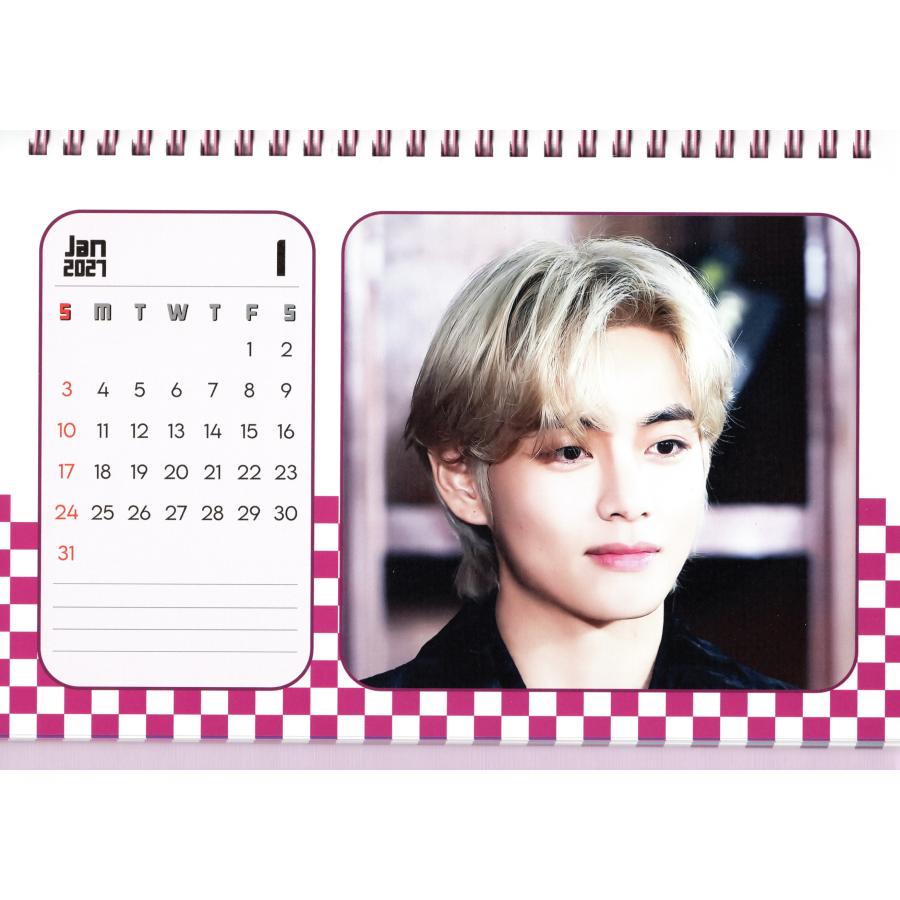 BTS V テテ グッズ 卓上 カレンダー (写真集) 2026~2027年 (2年分) +