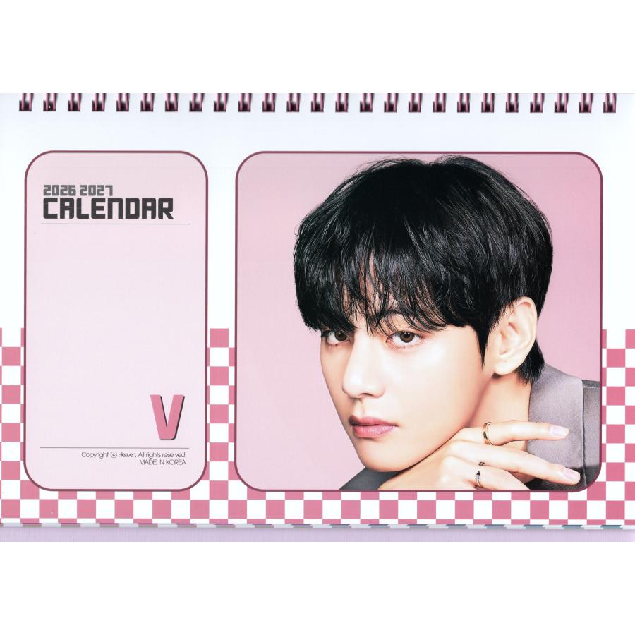 BTS V テテ グッズ 卓上 カレンダー (写真集) 2026~2027年 (2年分) +