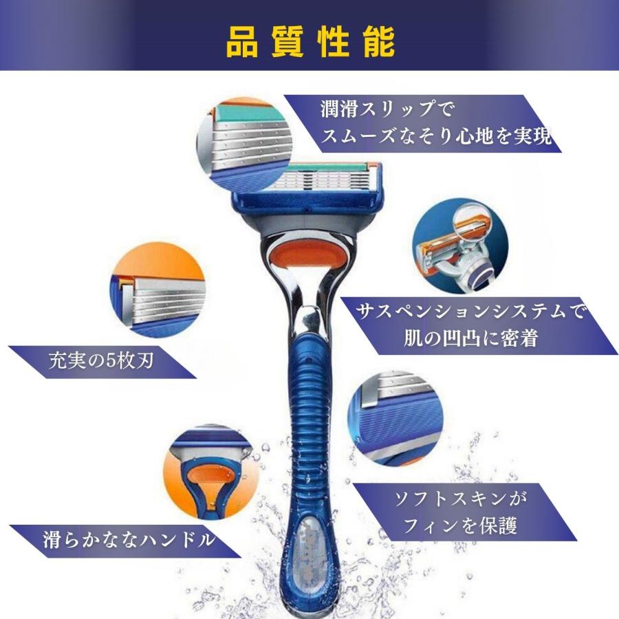 ジレット替刃 互換性 4個 8個 16個 5枚刃 Gillete Fusion ジレット