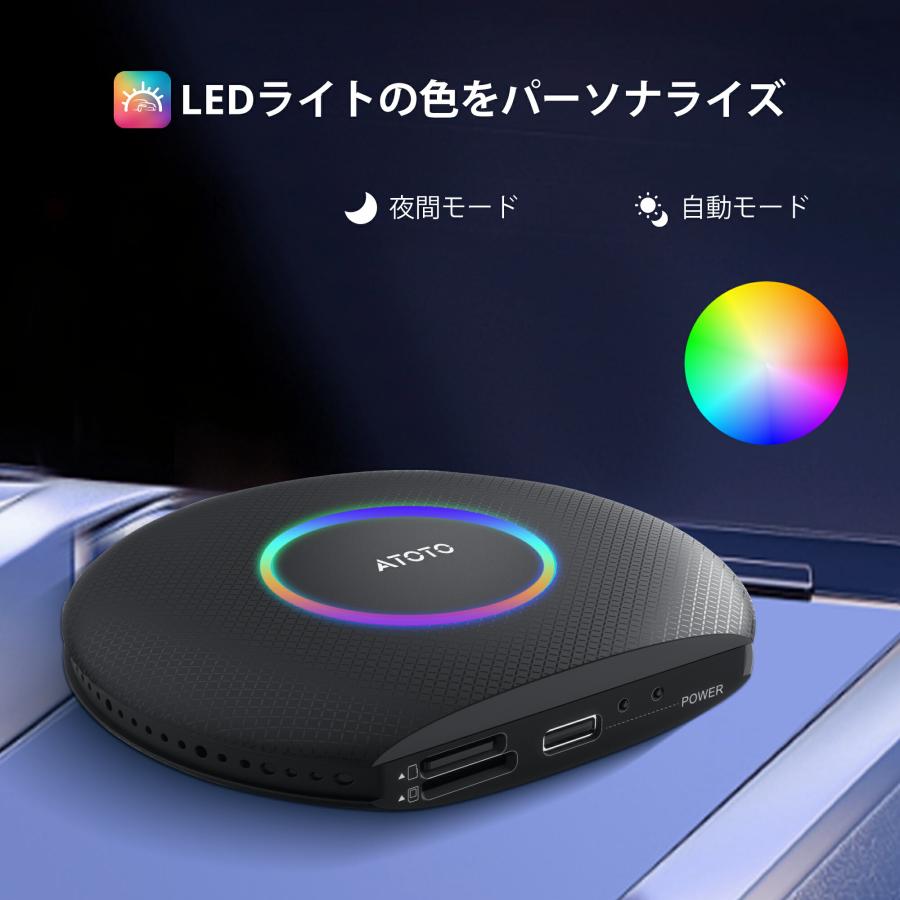 ATOTO CB6A-J-BK ワイヤレス carplay AI Box】atoto ワイヤレス接続