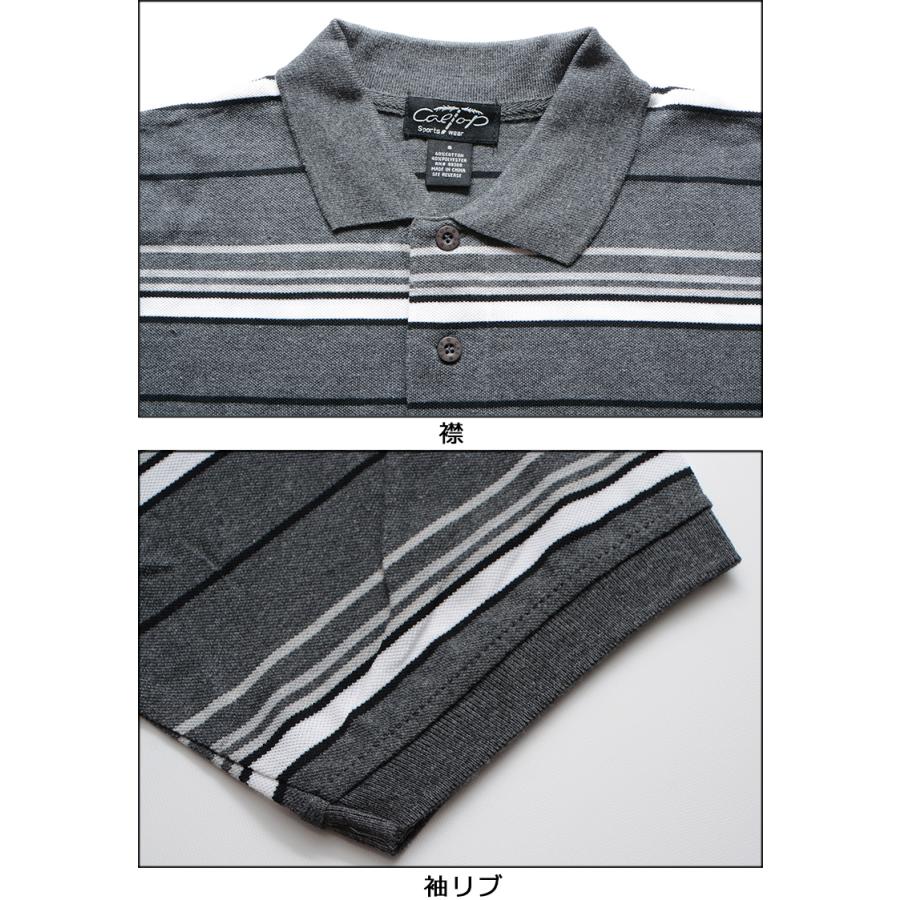 PRO CLUB（プロクラブ） キャルトップ ポロシャツ CALTOP S/S STRIPE