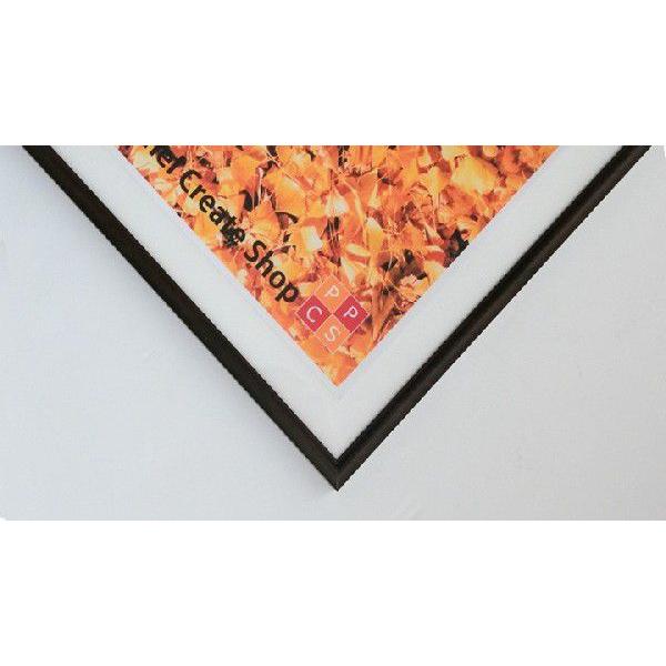 ポスターフレームHT711 B2 木目ダークブラウン UVカット表面シート