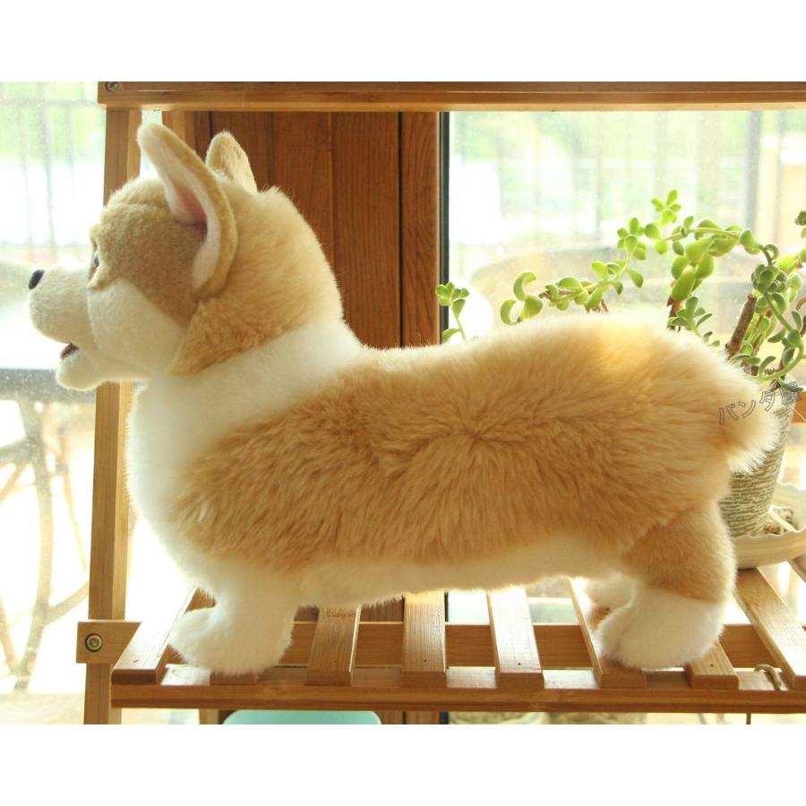 コーギーぬいぐるみ リアル 可愛い 軽量 ウェルシュコーギーの