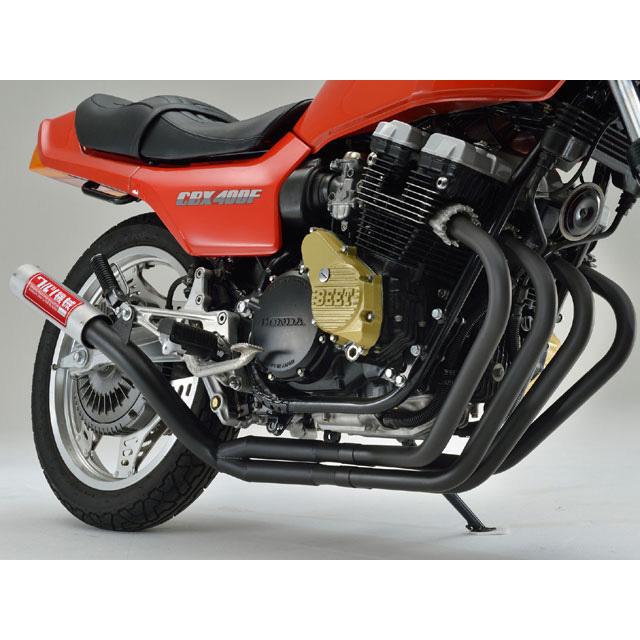 ワルツ機械曲げマフラー ブラック CBX400F パステルロード 【送料無料