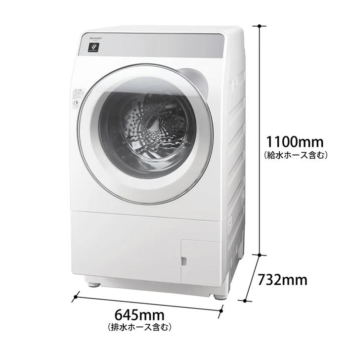 SHARP（シャープ） 【配送＆設置無料】シャープ ドラム式洗濯乾燥機 左