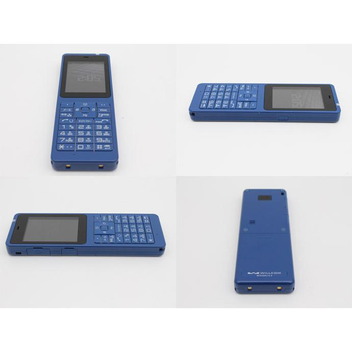 ウィルコム PHS 電話機 WILLCOM WX330J-Z E ブルー 電池パック 社外製