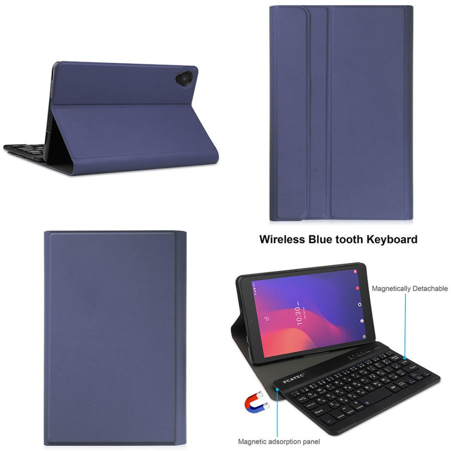 dtab ドコモ タブレット Compact d-42A キーボード付 PUレザーケース