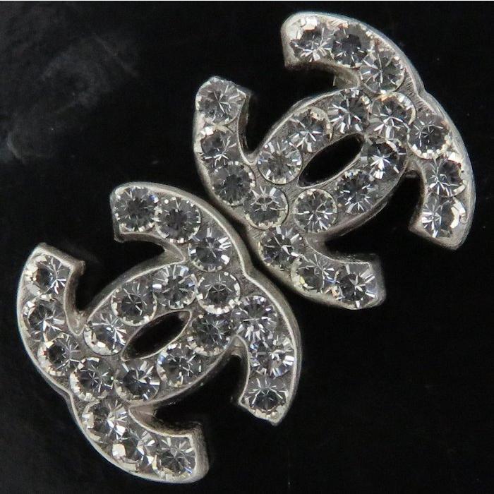 CHANEL（シャネル） ココマーク ピアス ラインストーン 08P シルバー