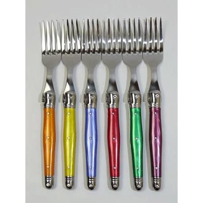 ラギオール LAGUILE カトラリー 24本セット 木箱付 3色✖️各2本✖️4