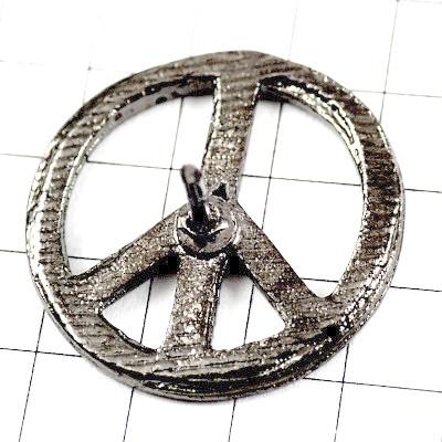 ピンバッジ・ラスタカラー赤黄緑レゲエ音楽ピースマーク平和◇フランス