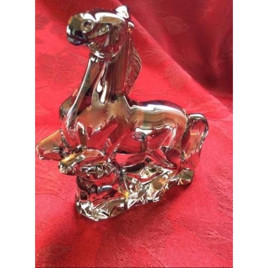 バカラ（Baccarat） 『馬 ホース 干支 シルバークリスタル フィギュ