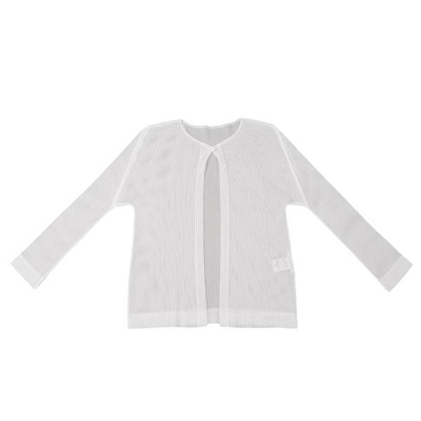 PLEATS PLEASE（プリーツ プリーズ） ワンボタンメッシュカーディガン