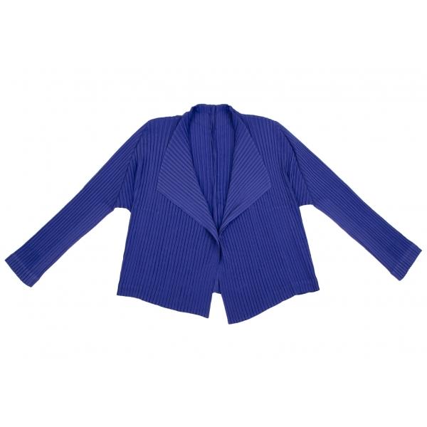 ISSEY MIYAKE（イッセイミヤケ） プリーツ1Bジャケット 青2