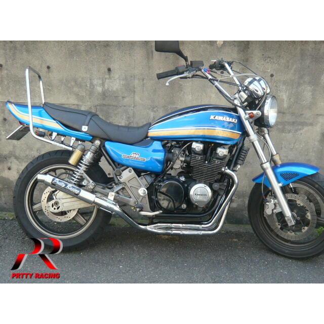 KAWASAKI ゼファー400/Χ PRETTY製 ロングタンデムバー : PRETTYRACING