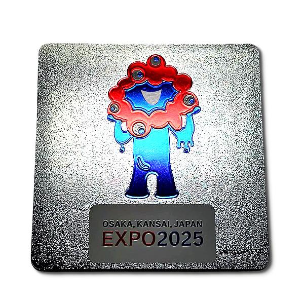 EXPO2025 ミャクミャク コースターマグネット メタリックシルバー