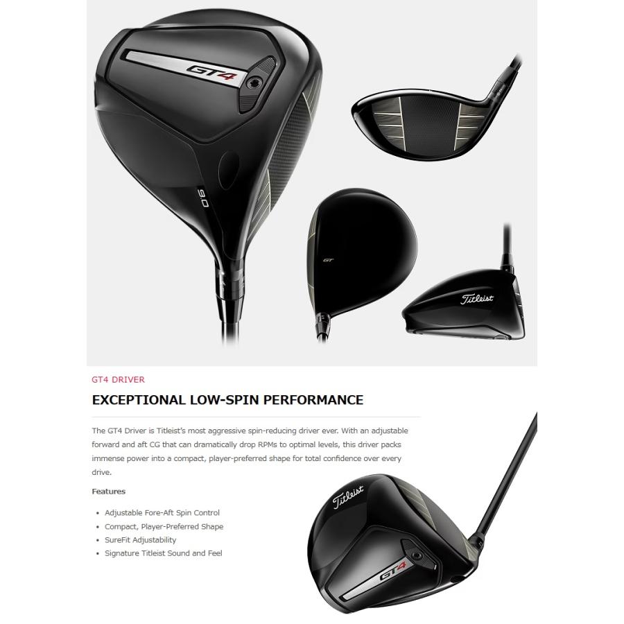 Titleist（タイトリスト） Titleist GT4 Driver GT4 ドライバー