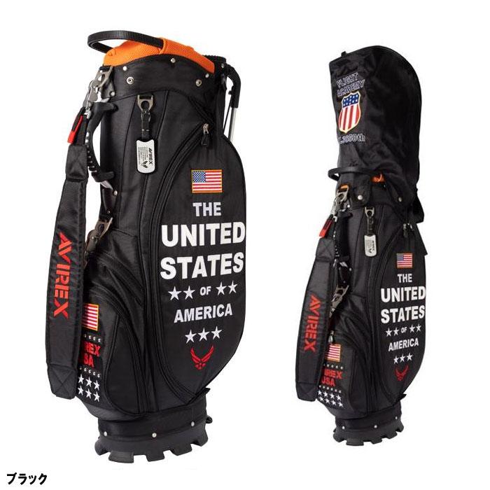 AVIREX（アヴィレックス） ゴルフ 8.5型 USA キャディバッグ AVG3F-BA6