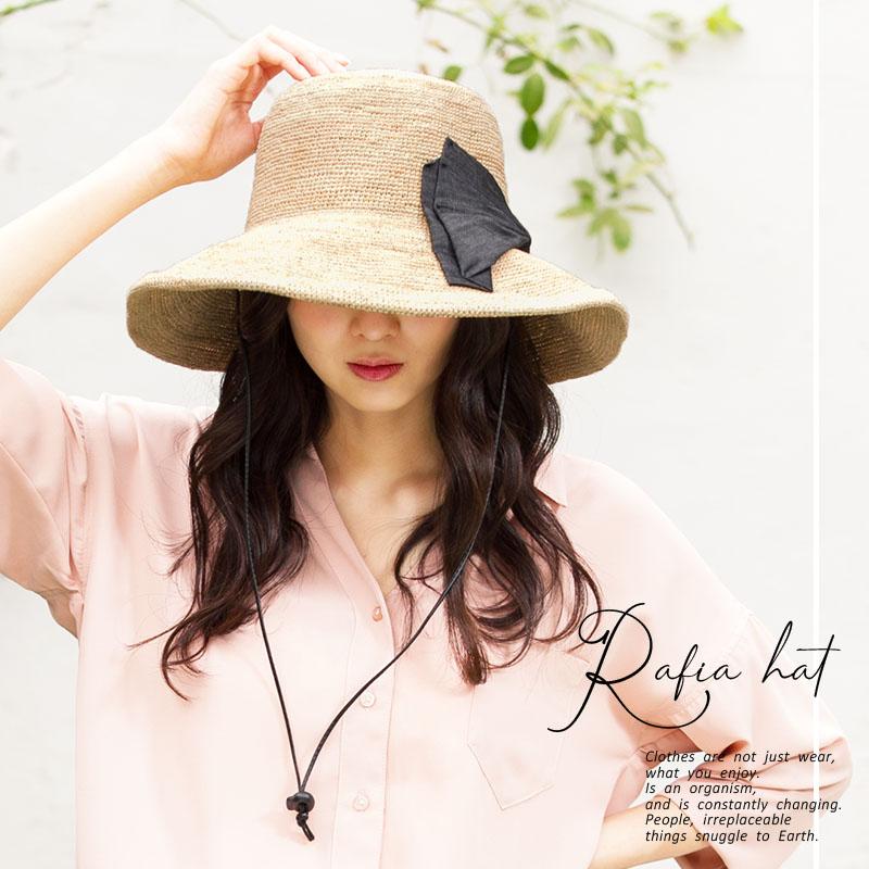 QUEENHEAD（クイーンヘッド） 帽子 レディース UV 紐付きリボン