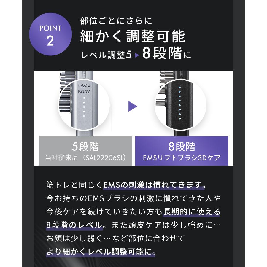 SALONIA（サロニア） 美顔器 ブラシ EMS リフトブラシ 3Dケア ギフト