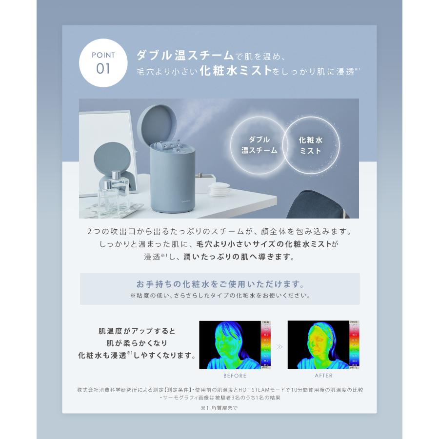 SALONIA（サロニア） スチーマー 美顔器 ピュアブライト スチーマー