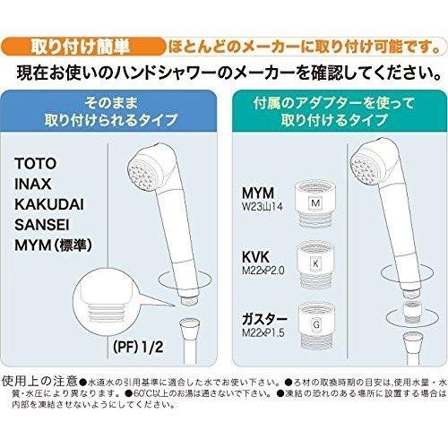 ビビアン【ガイアの水135】 シャワーヘッド用交換カートリッジ 2個