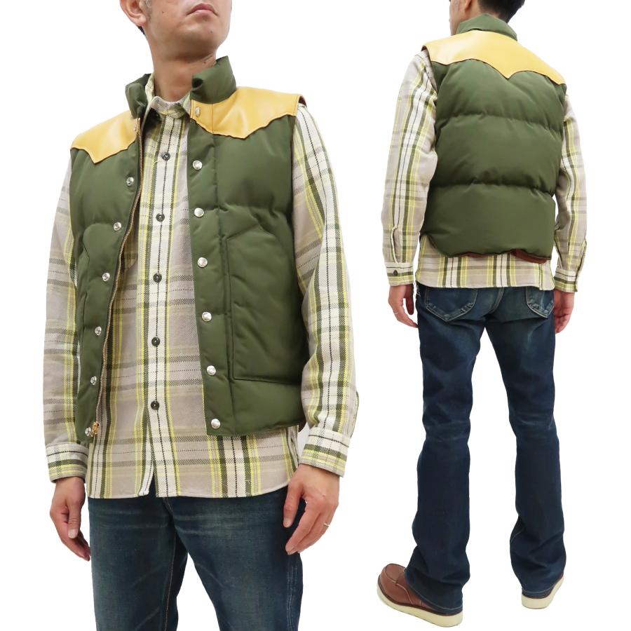 SUGAR CANE シュガーケーン ダウンベスト Sugar Cane レザーヨーク