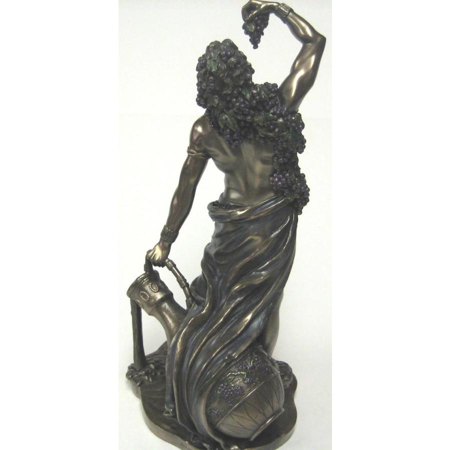 ディオニュソス バッカス像、ワインの神 ギリシャローマ神 ブロンズ風