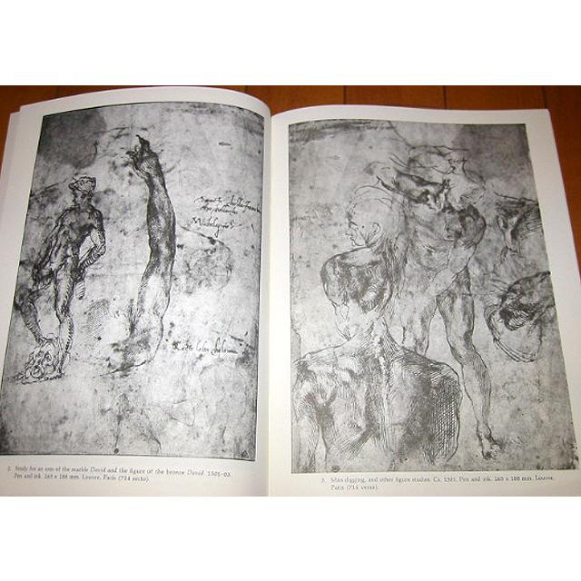 洋書画集 ミケランジェロ素描集ドローイング/ Michelangelo Life