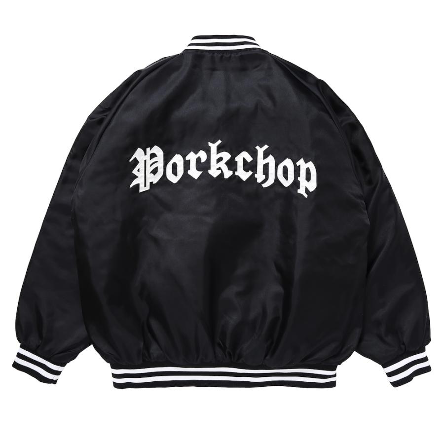 全4色】PORKCHOP GARAGE SUPPLY SATIN SPORT JKT サテンジャケット