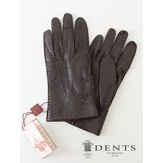 DENTS（デンツ） ペッカリーグローブ/革手袋/アンライニング ダーク