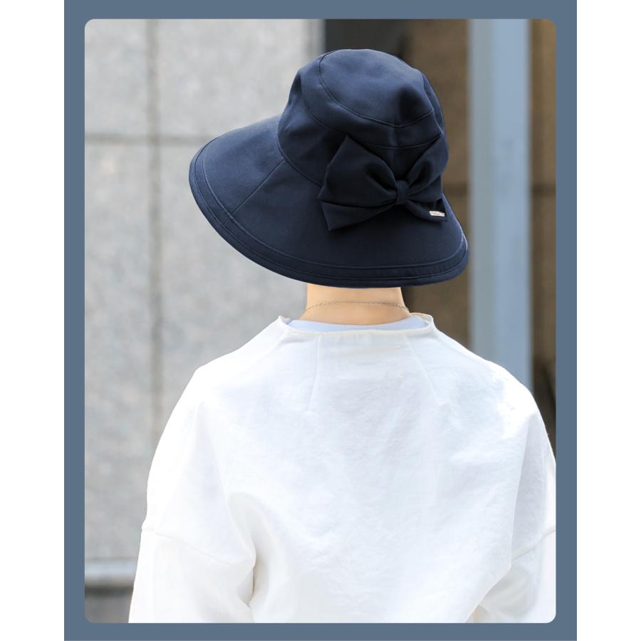 ロサブラン ハット レディース uv 帽子 100%完全遮光 おしゃれ リボン