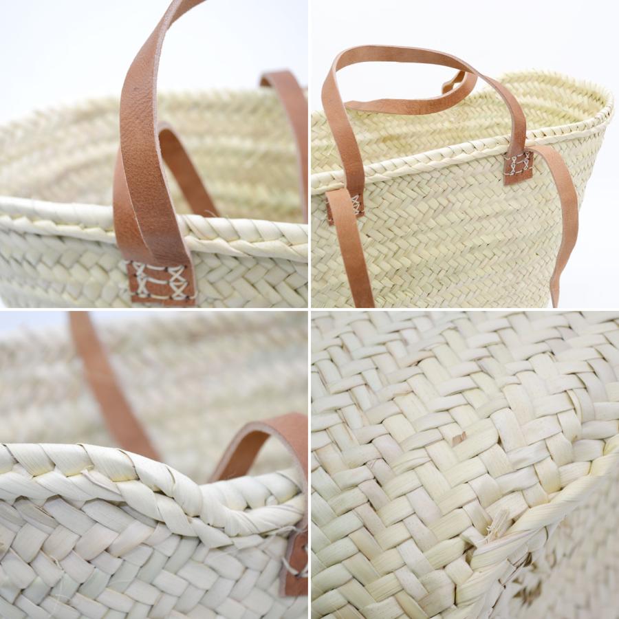 モロッコ製 マルシェかご 2ストラップ 2way かごバッグ : ラタンハウス