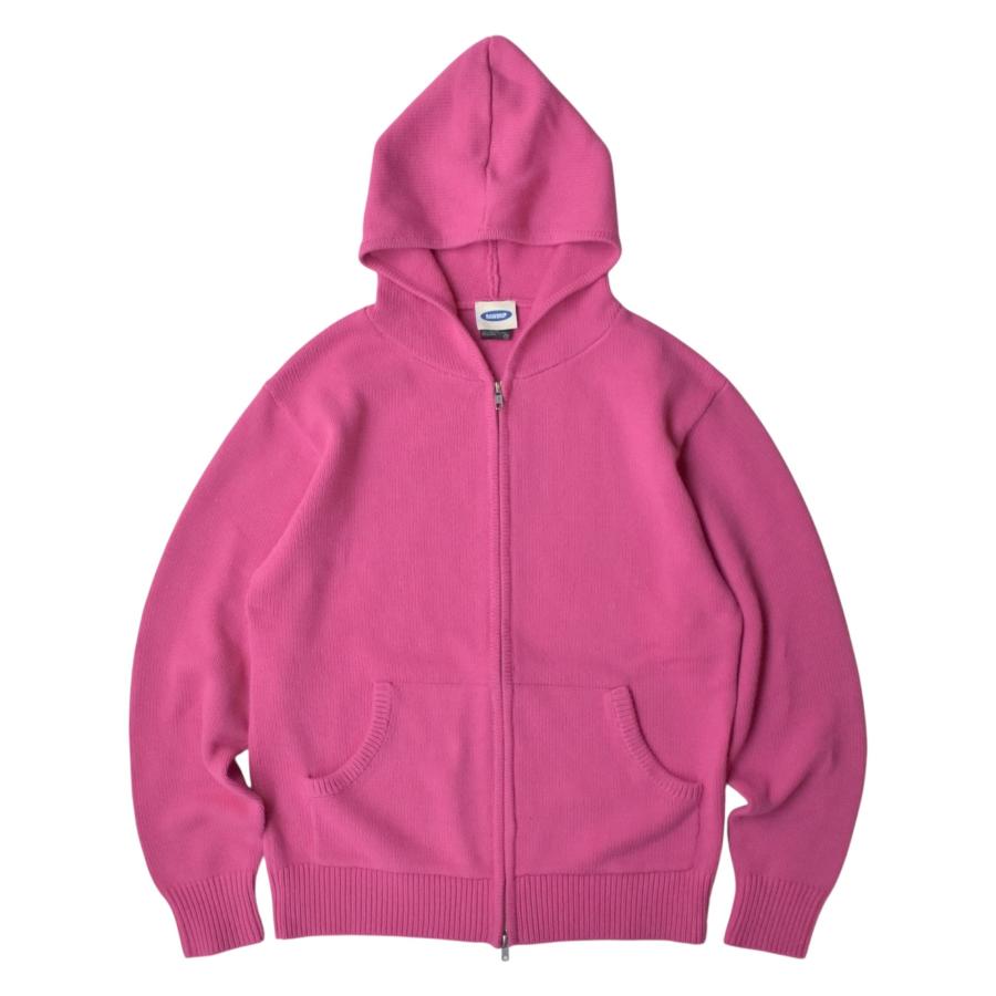 RAWDRIP Original Double Zip Cotton Knit Hoodie Fade Pink メンズ