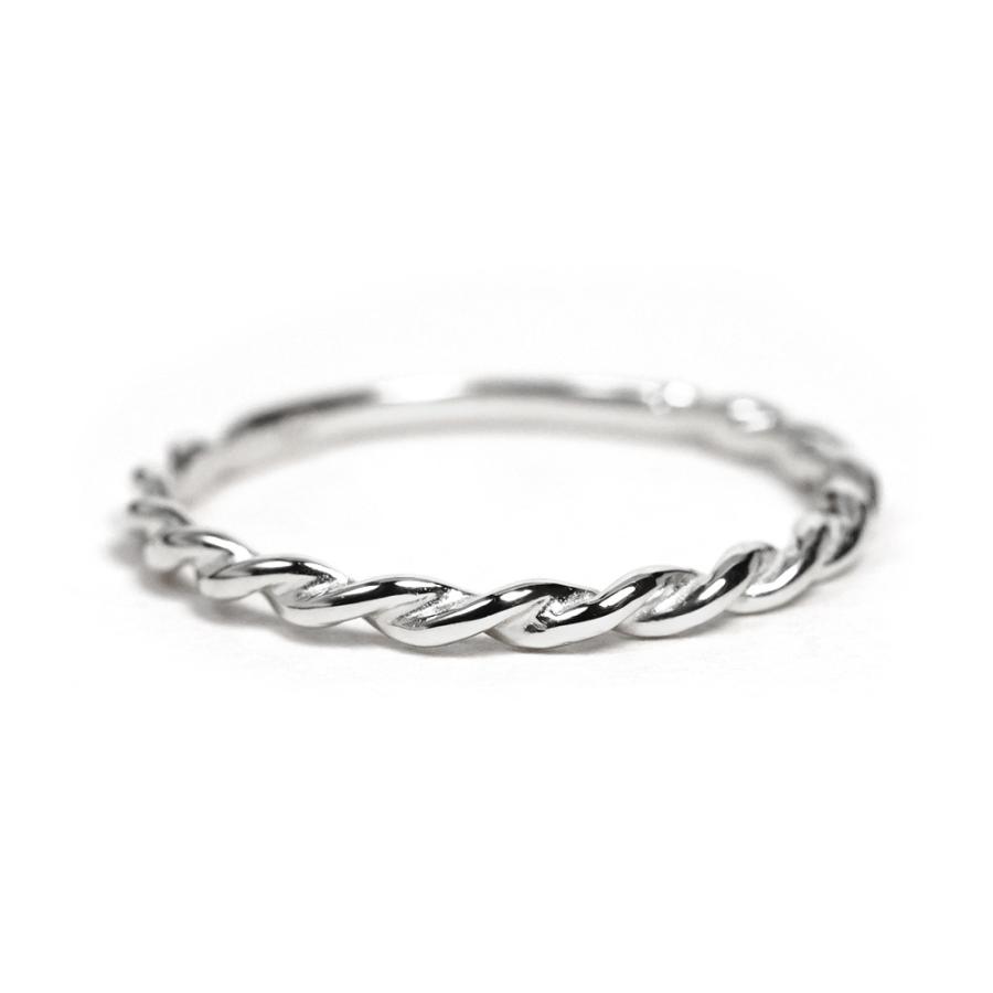 18K リング レディース 指輪 ツイスト 18Kリング 18金リング K18リング