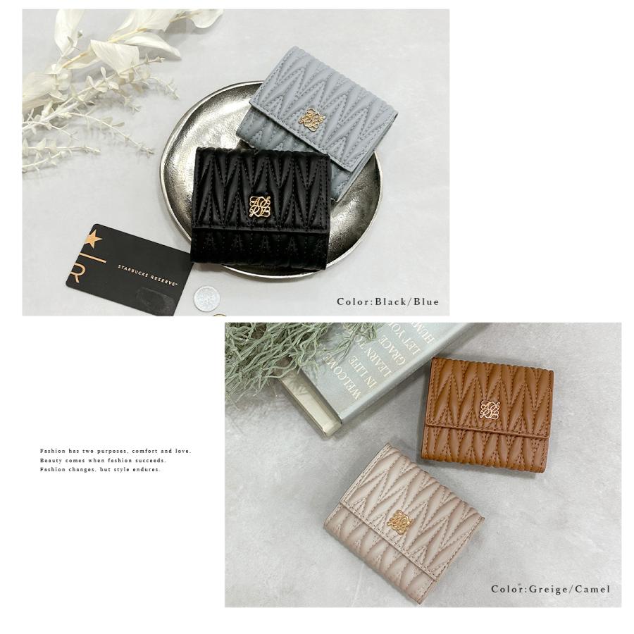 GISELLE 財布 レディース 三つ折り ミニ財布 折りたたみ 小さめ