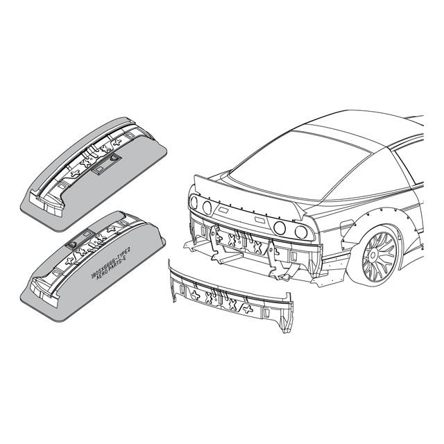 ABC HOBBY(ABCホビー)/66728/180SX リヤインナーパネル(未塗装