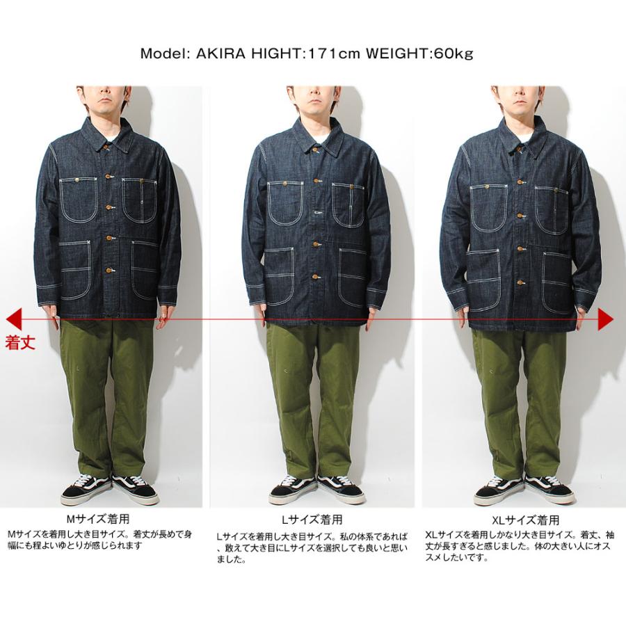 HOUSTON（ヒューストン） デニムカバーオール USAコットン ワーク