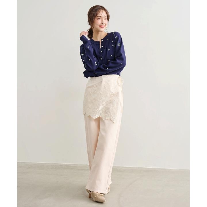 ココディール（COCO DEAL） 即日発送/COCODEAL 小花/ハート刺繍ニット