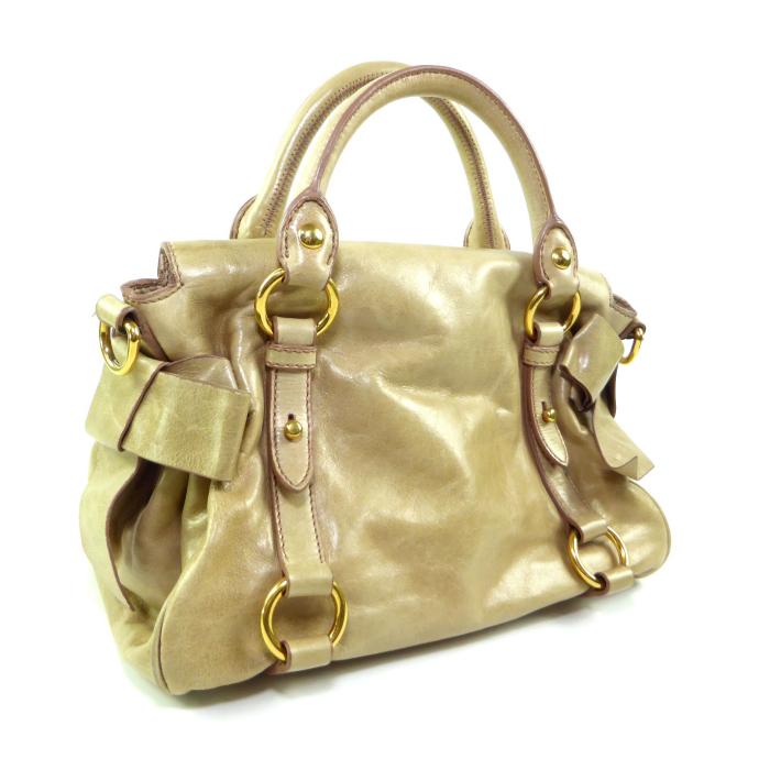 miu miu（ミュウミュウ） サイドリボン ヴィッテロ ラックス 2way