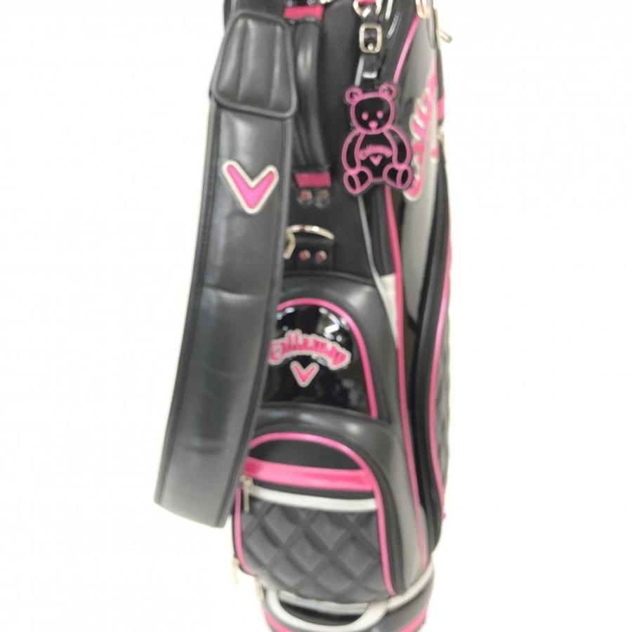 40%OFF価格／(美品)Callaway キャロウェイ キャディバッグ 黒×ピンク