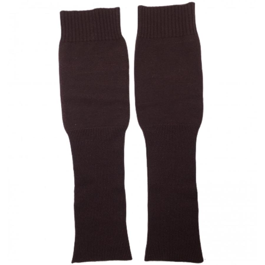 超美品】マークアンドロナ ニットレッグウォーマー ブラウン