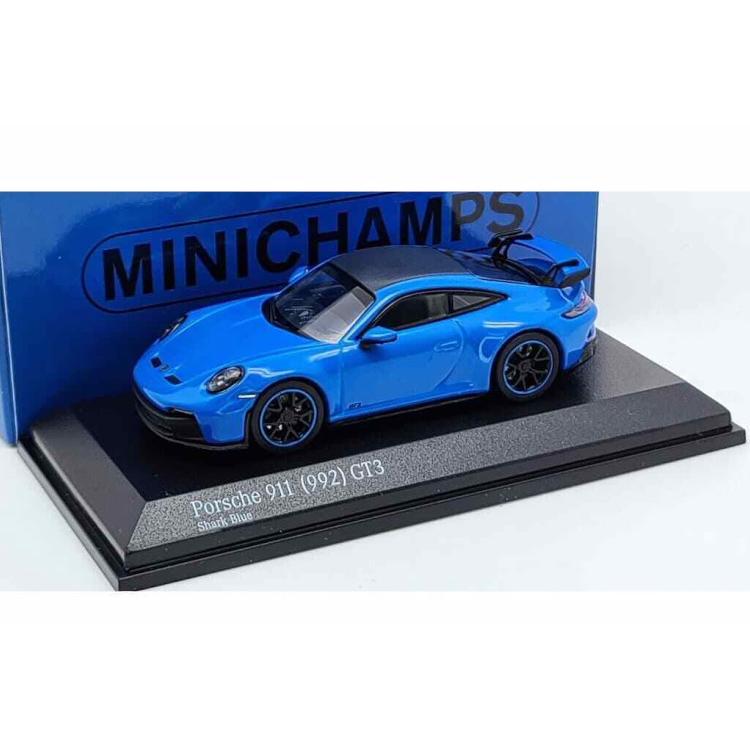 ミニチャンプス 1/64 ポルシェ 911 GT3 (992) 2021 シャークブルー