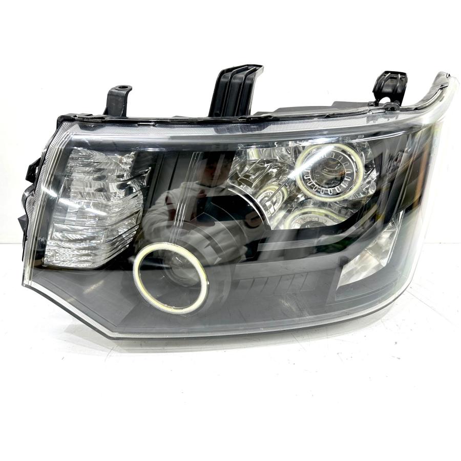 インナーブラック・イカリング加工】デリカD5 純正HIDヘッドライト左右